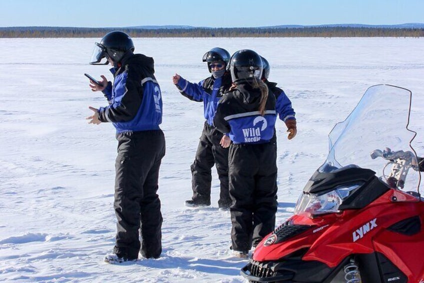 3 Hour Snowmobile Safari Around Levi with Coffee Break