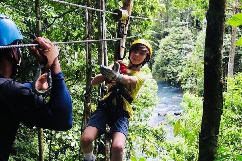 Half Day Tubing & Ziplining Experience in Rio Celeste