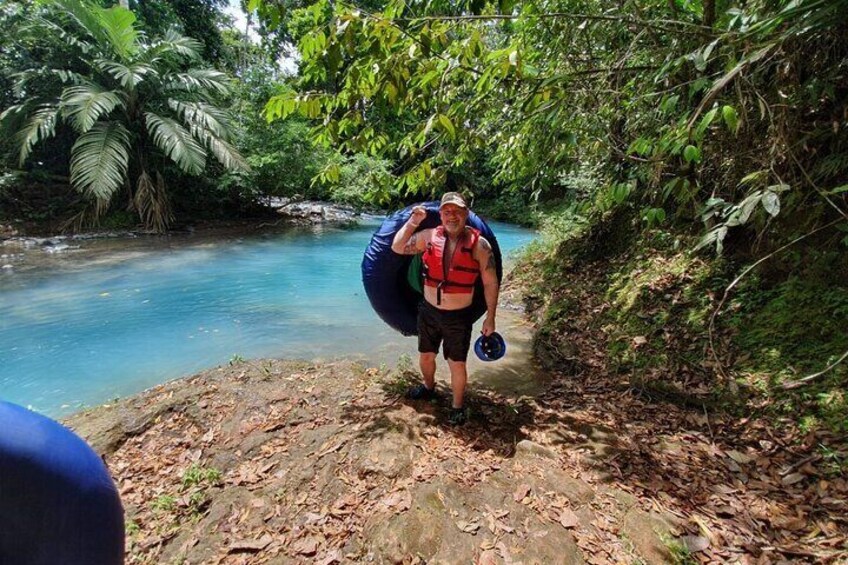 Half Day Tubing & Ziplining Experience in Rio Celeste