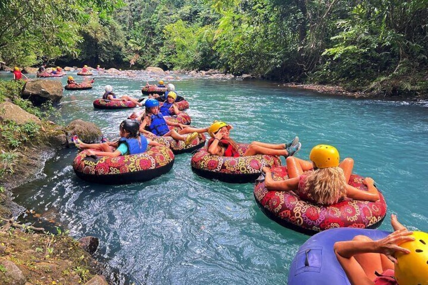 Half Day Tubing & Ziplining Experience in Rio Celeste