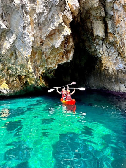 Picture 1 for Activity Cala Tango: Marine Reserve Cave & Snorkel Kayak Rent