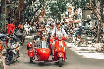 Vespa Sidecar Sightseeing and Cuisine Tour in Hanoi