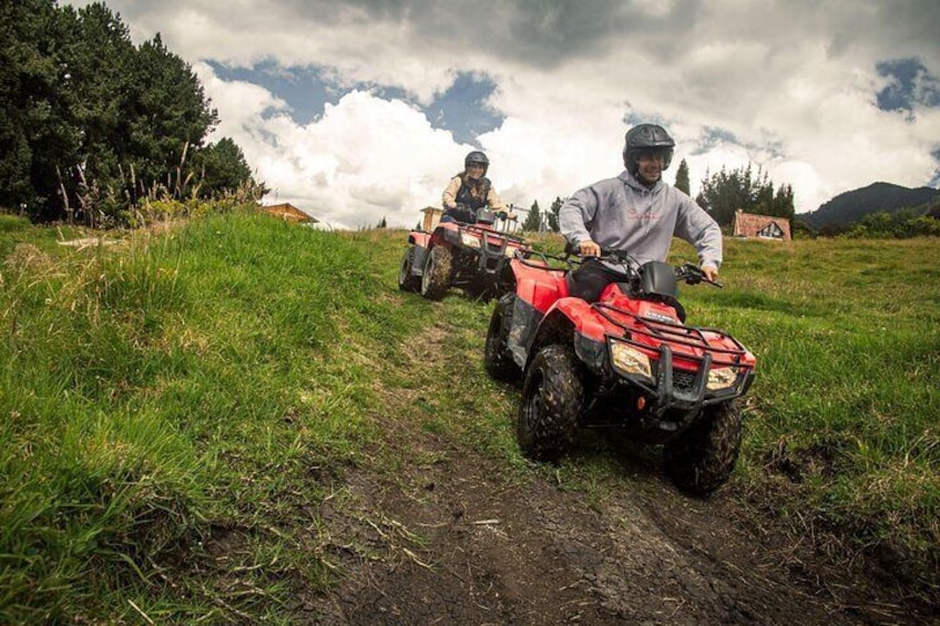 Atv Experience Across Neusa Reservoir from Bogota