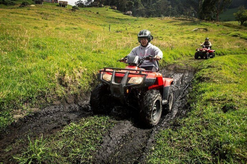 Atv Experience Across Neusa Reservoir from Bogota