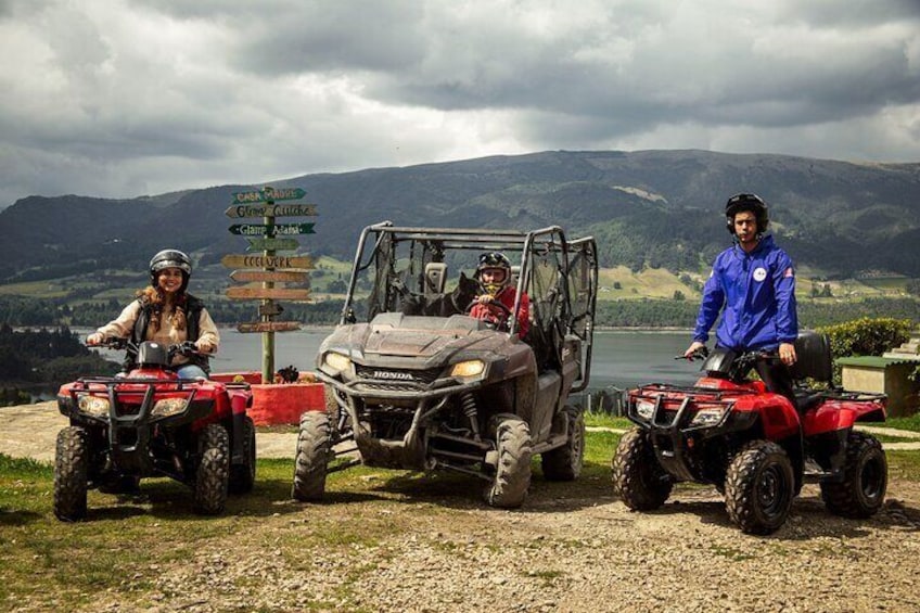 Atv Experience Across Neusa Reservoir from Bogota