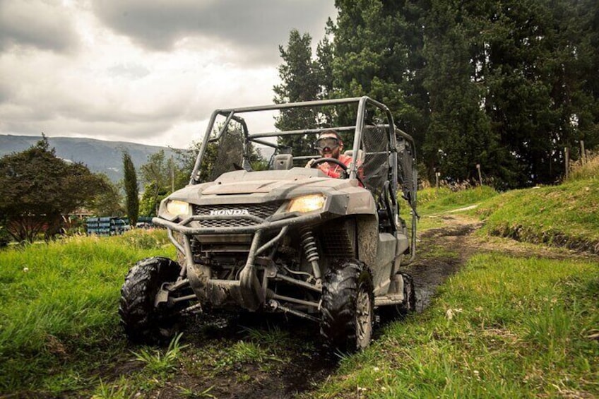 Atv Experience Across Neusa Reservoir from Bogota