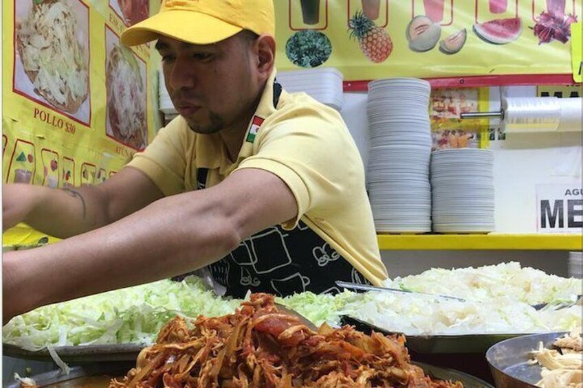 We will take a break to enjoy yummy tacos/tostadas in a hole-in-the-wall taquería.