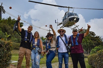 Helicopter flight in Guatape