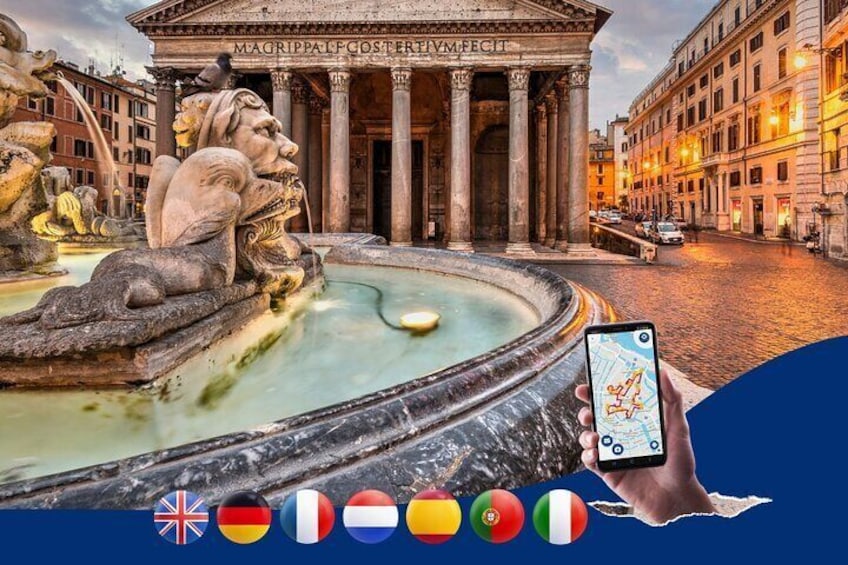 Rome Center: Self-Guided City Walking Tour with Audio Guide