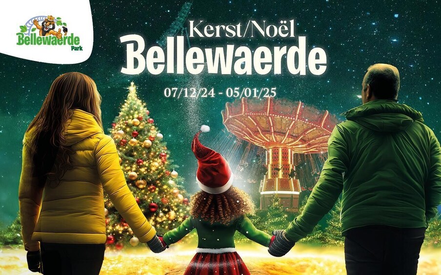 Ypres: Bellewaerde Theme Park Christmas Entry Ticket