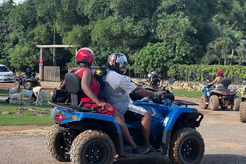Private ATV & Bamboo Rafting Experience