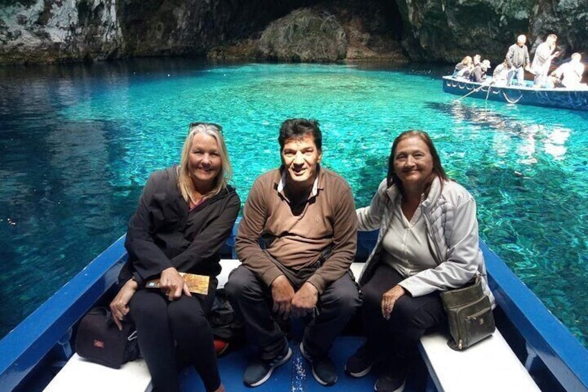 Visit Melissani Lake Cave by Boat with Myrtos View Point
