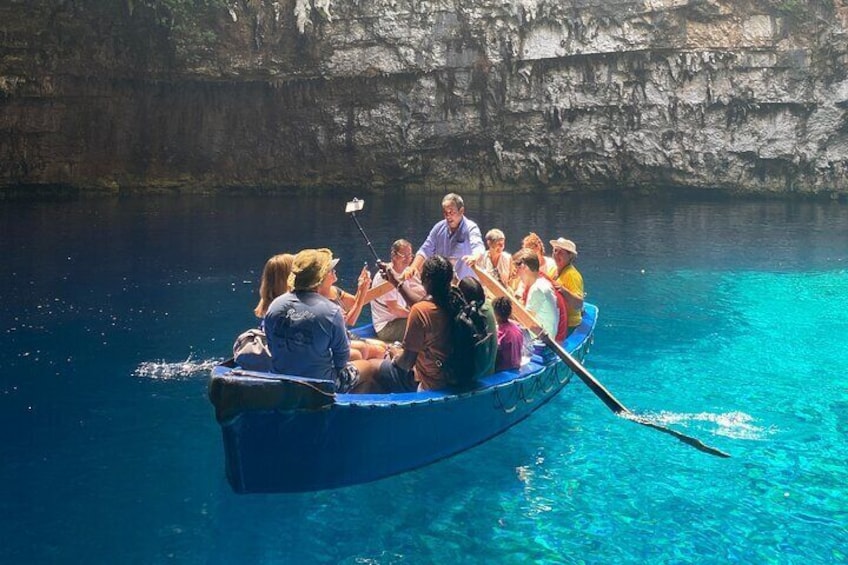 Boat ride in Melissani