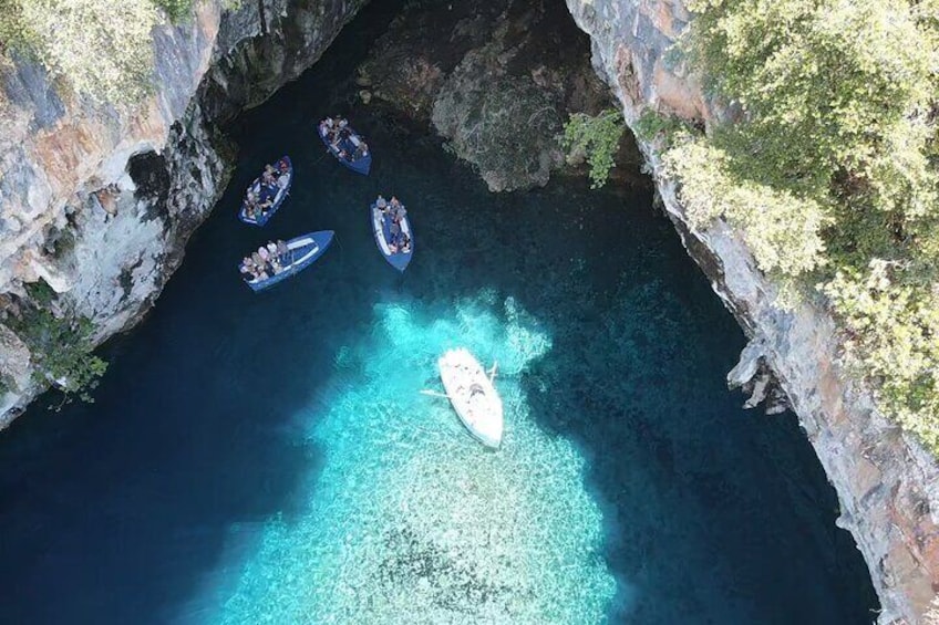 Visit Melissani Lake Cave by Boat with Myrtos View Point