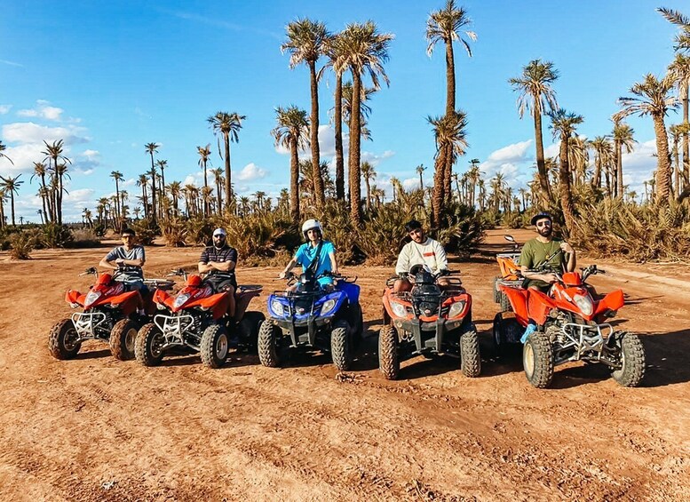 Marrakech: Quad Bike Tour to Palm Oasis and Jbilat Desert