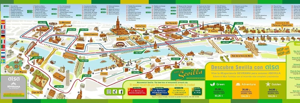 Picture 11 for Activity Sevilla: Hop-On Hop-Off & Walking Tours, Cruise & Flamenco