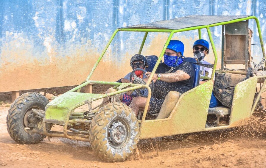 Caribbean dune Buggy with Macao Beach and Zip Line Adventure Combo