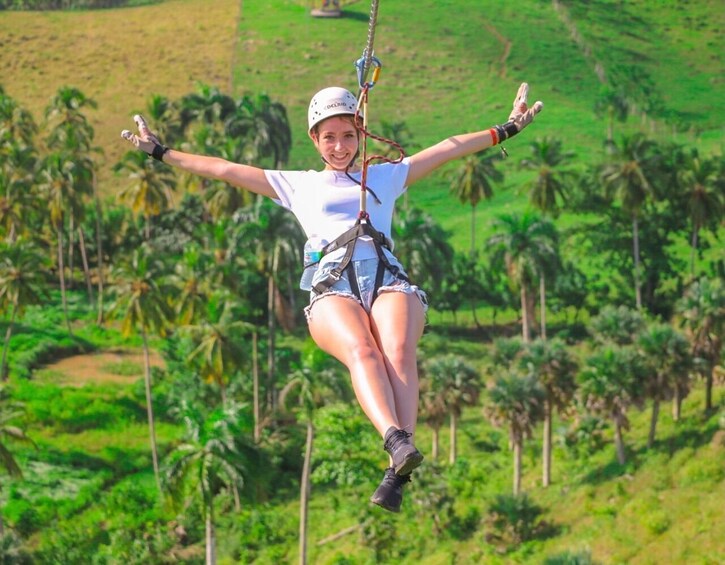 Caribbean dune Buggy with Macao Beach and Zip Line Adventure Combo