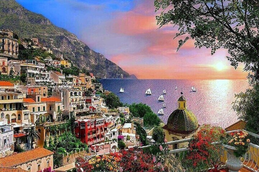 Sorrento Positano Amalfi tour from Naples