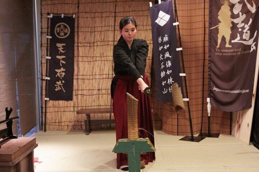 Samurai Sword Experience in Kyoto Tameshigiri
