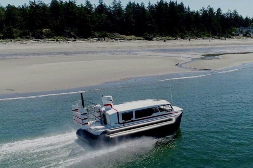 Explorer 24 hovercraft cruising gorgeous landscapes