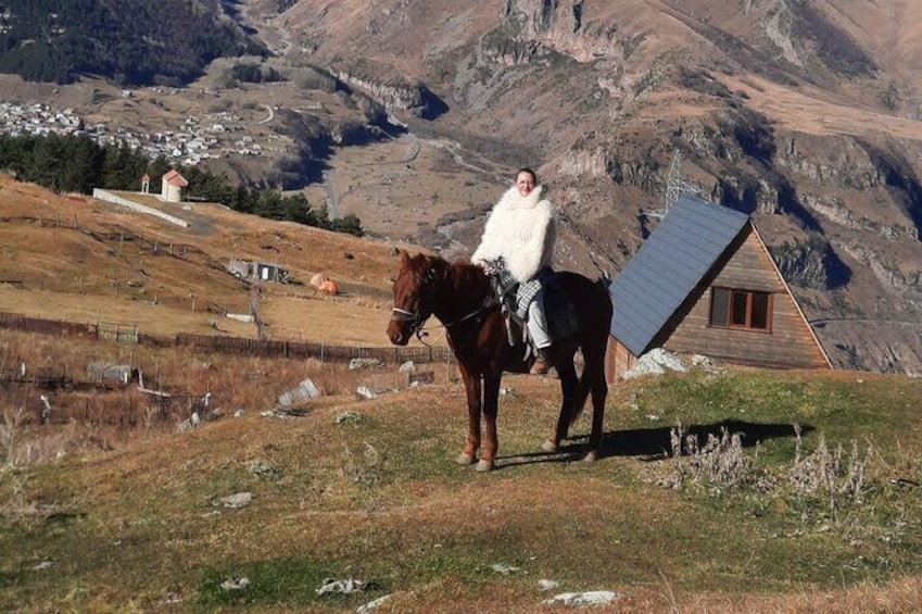 Horse riding tour in Kazbegi