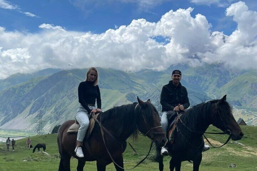 Horse riding tour in Kazbegi