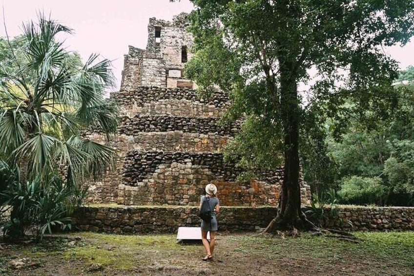 UNESCO Sian Kaan Reserve and Muyil Mayan Ruins from Tulum