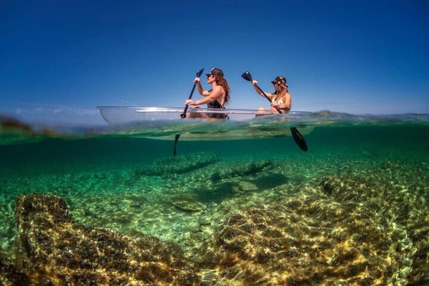 Rent a Transparent Kayak - Discover the Underwater Magic