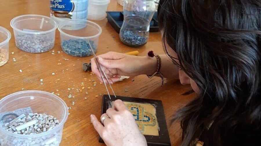 Mosaic Art Class in Amman