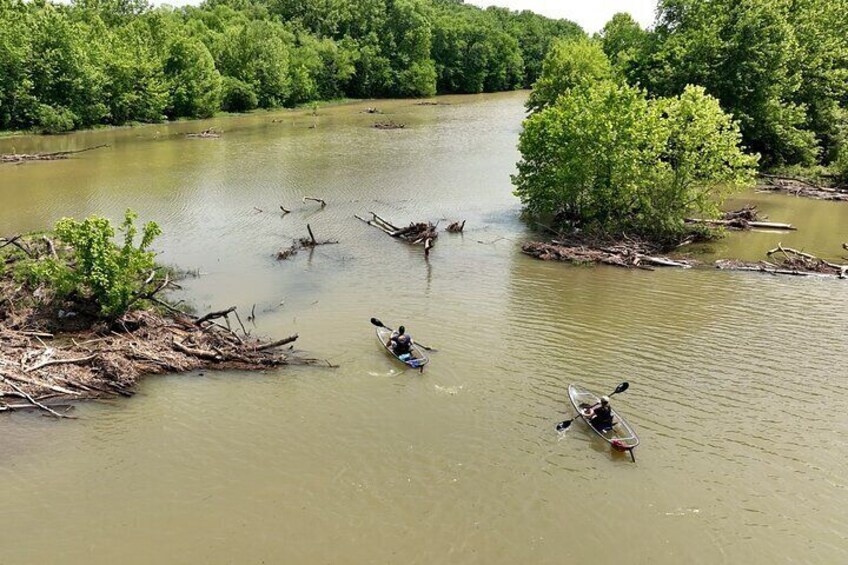 Small Group Clear Kayak Tour of Old Hickory Lake