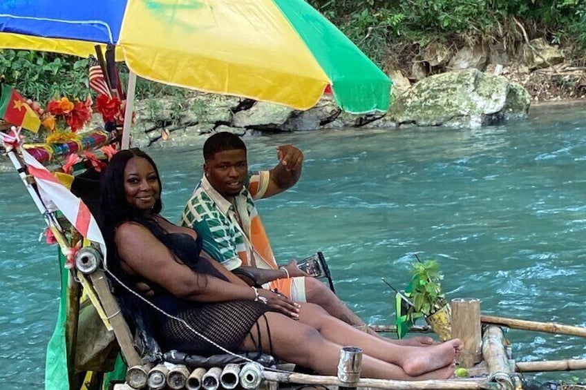 Private Lethe Rafting and free City tour from Montego Bay