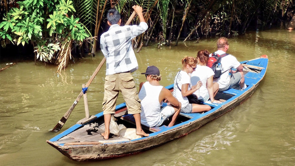 Mekong River float in Vietnam 