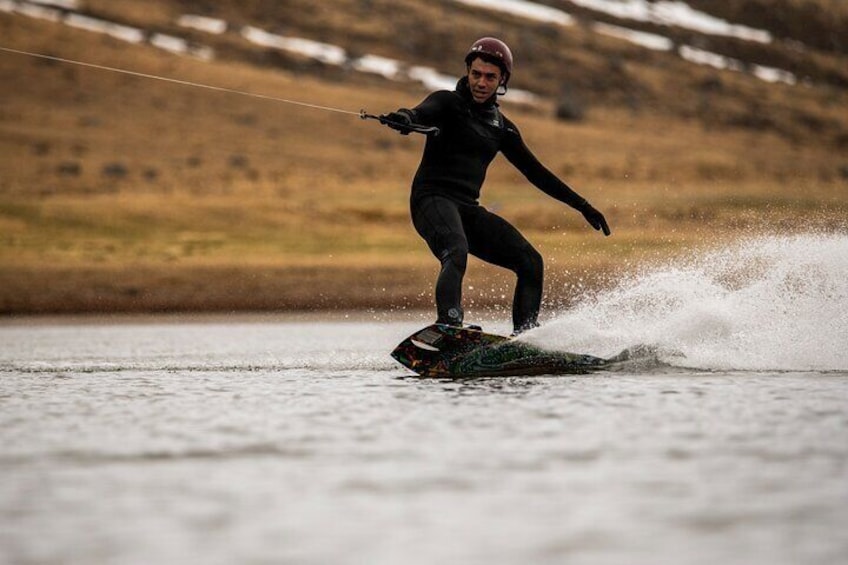 Private wakeboarding or waterskiing trip in Westfjords