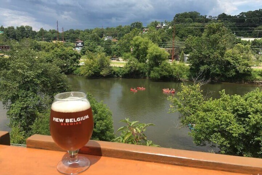 View from the deck of New Belgium Brewery