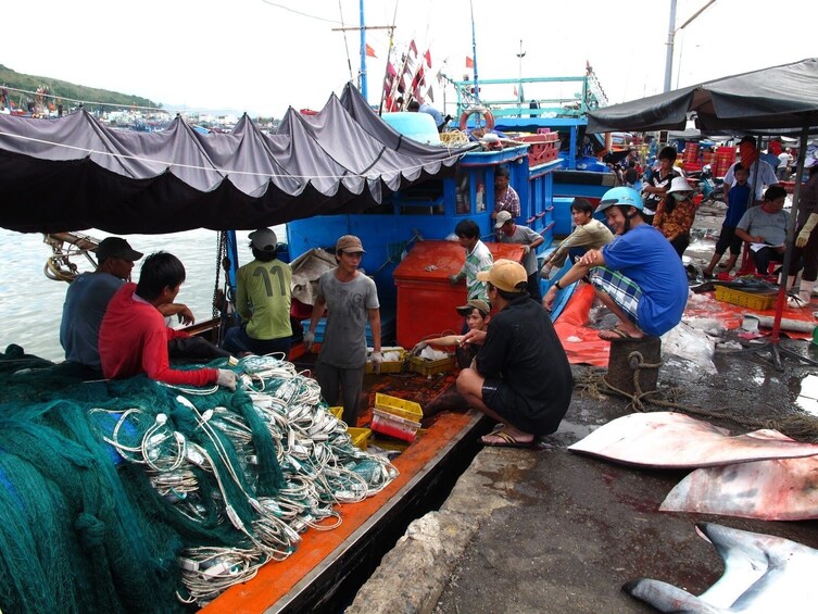 Guided Bicycle Tour of Duy Hai Fishing Village & Surroundings with Lunch