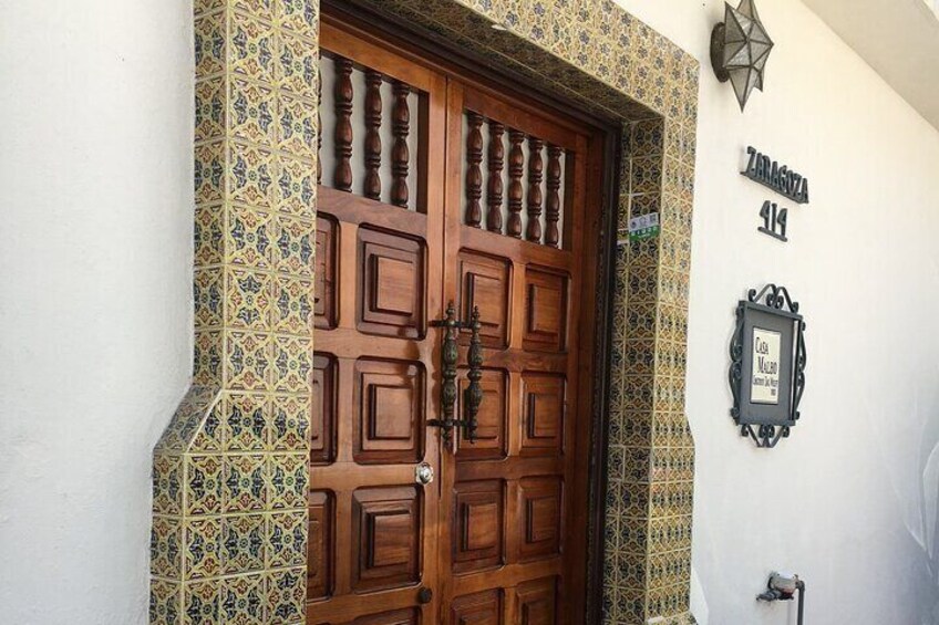 Beautiful old tile doorways