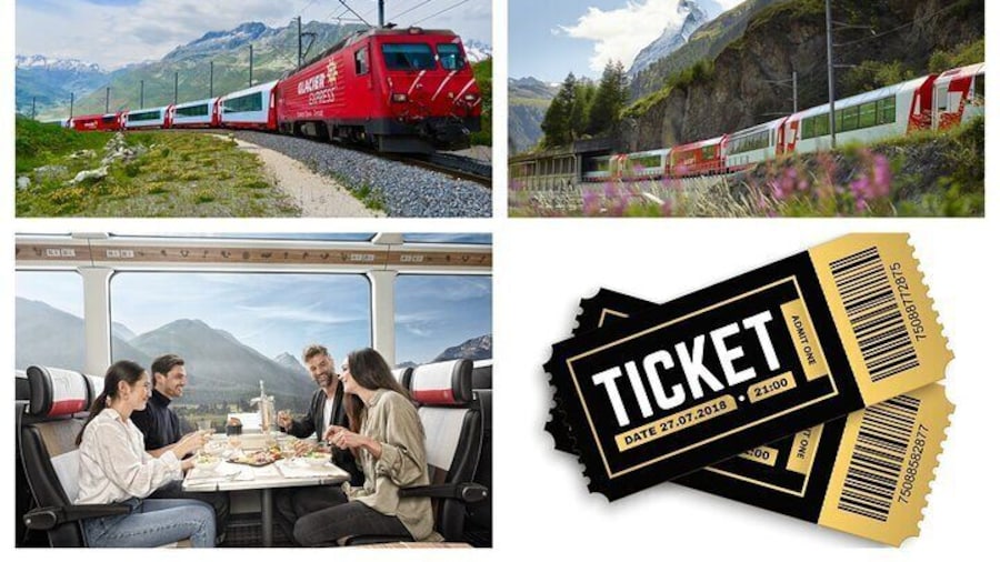 Glacier Express Train Seat Reservation St.Moritz to Zermatt