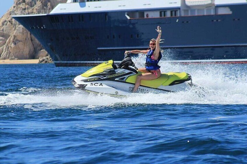 Jetski Ride Activity in El Medano Beach of Mexico