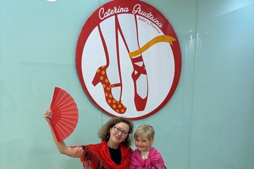 With my little beautiful student from Poland