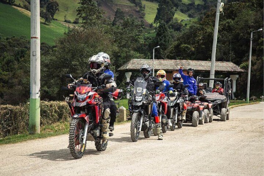 Motorbike Tour Across the Andes Mountains and Lunch from Bogota