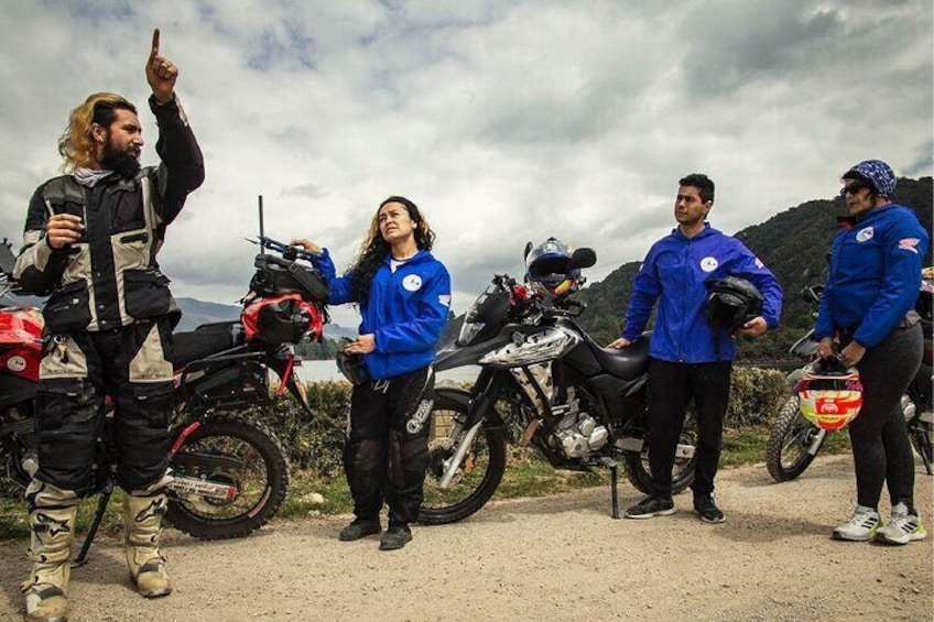 Motorbike Tour Across the Andes Mountains and Lunch from Bogota