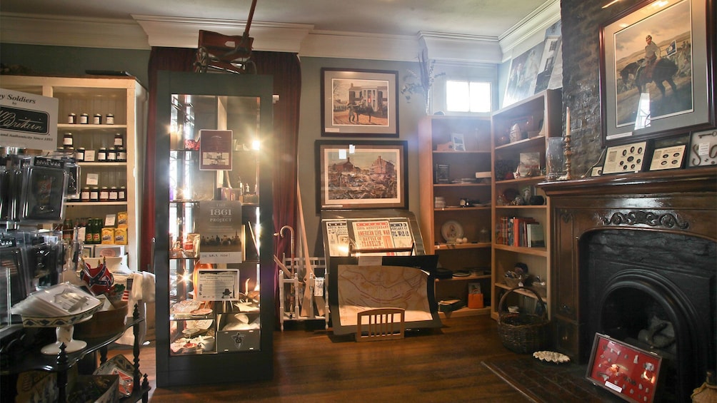 Living room inside the Lotz House Museum in Nashville