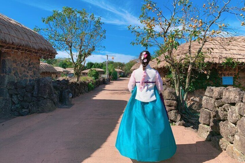 UNESCO and HANBOK Experience private tour package In Jeju island