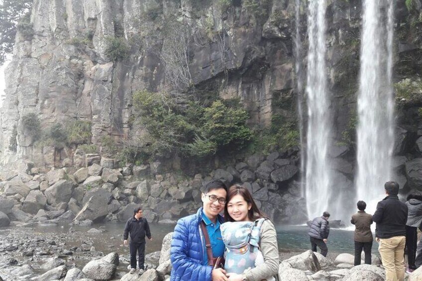 Jeju Island private taxi tour: waterfalls