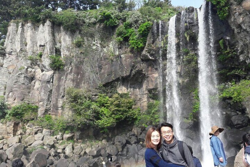 Jeju Island private taxi tour: waterfalls
