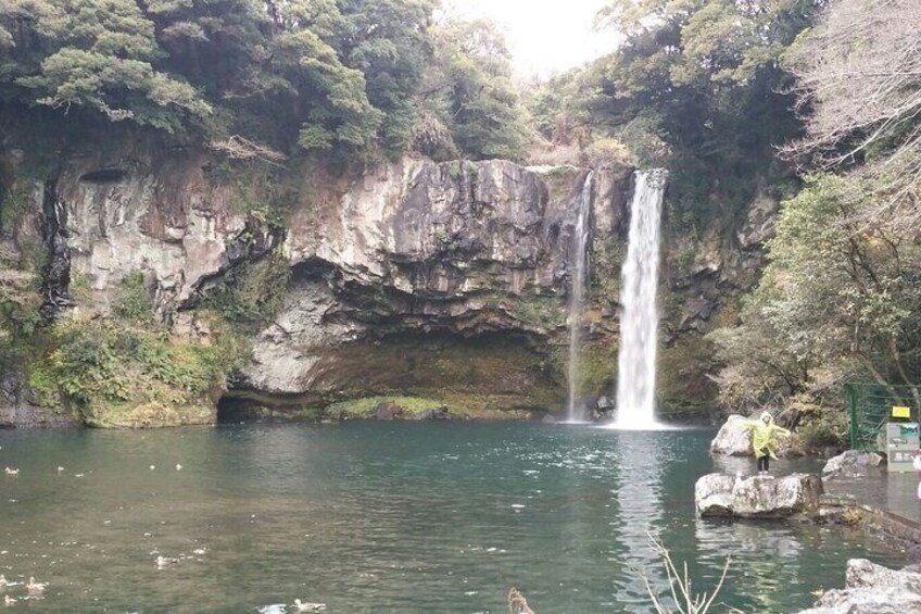 Jeju Island private taxi tour: waterfalls