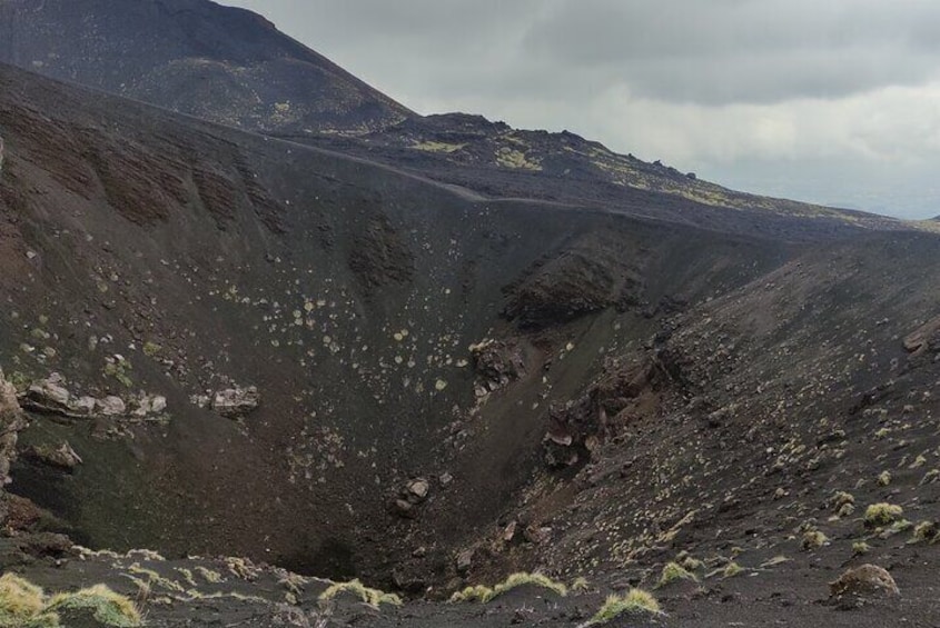 Etna between the craters and lava flows