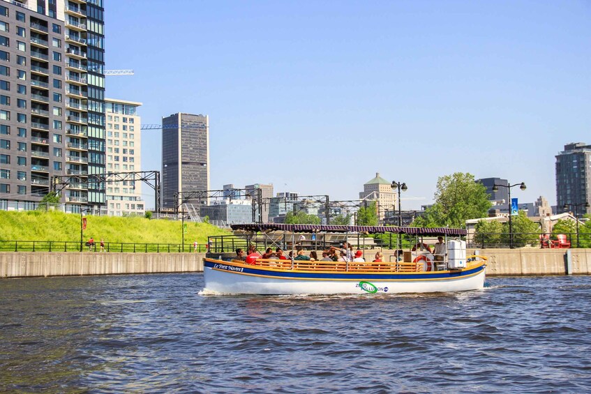 Picture 1 for Activity Montreal: Exclusive Electric Boat Tour on Lachine Canal