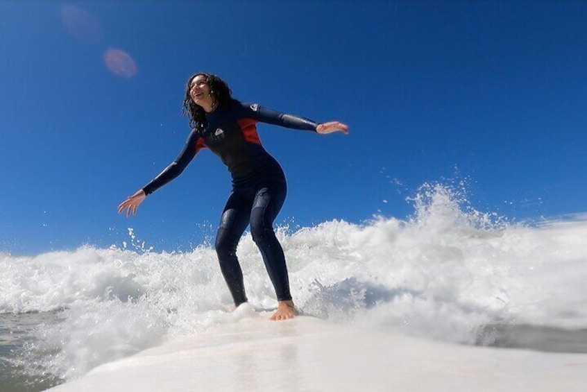 Xenia is all smiles and yes surfing does that. Do you want to feel that excitement?